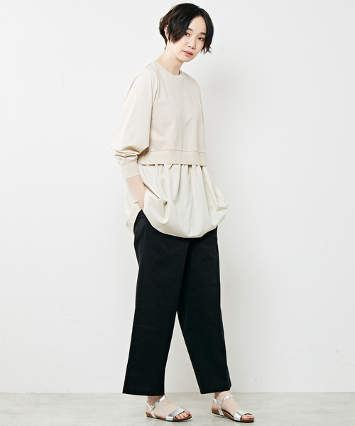 「MELROSE claire」 長袖カットソー FREE ベージュ レディース_画像7