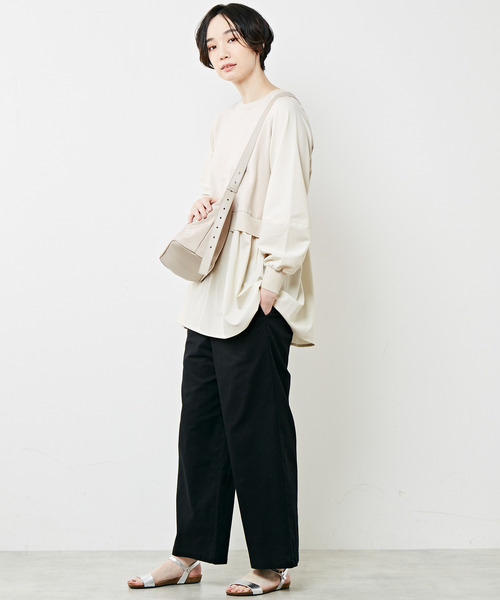 「MELROSE claire」 長袖カットソー FREE ベージュ レディース_画像8