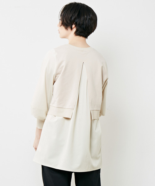 「MELROSE claire」 長袖カットソー FREE ベージュ レディース_画像9