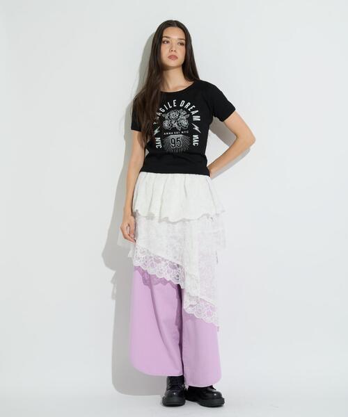 anna sui nyc スカート anna sui nyc/アナ スイ エヌワイシー/アシメ