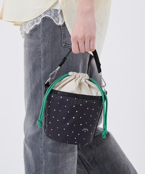 極美品✨レスポートサック　SMALL BUCKET BAG ショルダー　カーキ LeSportsac（レスポートサック） ショルダーバッグ バッグ SM