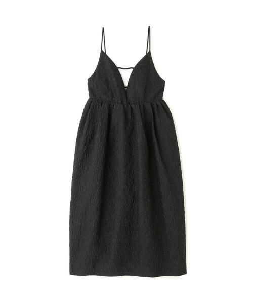 「NATURAL BEAUTY BASIC」 キャミソールワンピース MEDIUM ブラック レディースの画像