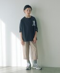 ワイドパンツ パンツ ツイル クロップド ペイ...の詳細画像3