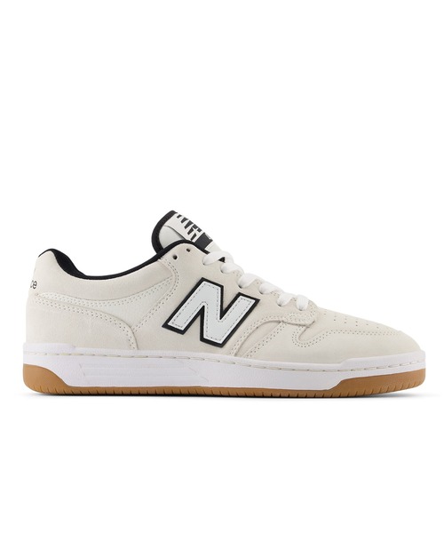 「New Balance」 ローカットスニーカー 24.0cm ブラック×ホワイト レディースの画像