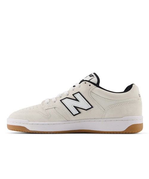 「New Balance」 ローカットスニーカー 24.0cm ブラック×ホワイト レディースの画像
