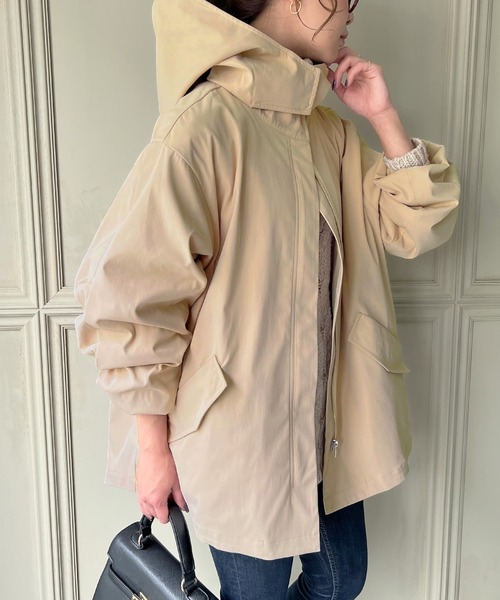 「junoah」 マウンテンパーカー LARGE ブラック レディース_画像7