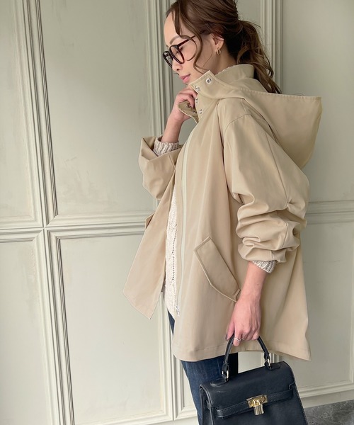 「junoah」 マウンテンパーカー LARGE ブラック レディース_画像9