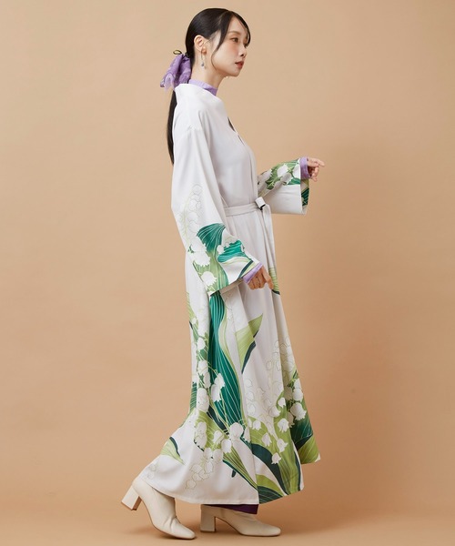 【新作 美品】倭物やカヤ 揺る鈴蘭羽織付きワンピース カヤ ワンピース 「カヤ」揺る鈴蘭 羽織付きワンピース : ZOZOTOWN