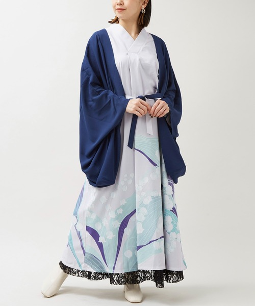 【新作 美品】倭物やカヤ 揺る鈴蘭羽織付きワンピース カヤ ワンピース 「カヤ」揺る鈴蘭 羽織付きワンピース : ZOZOTOWN