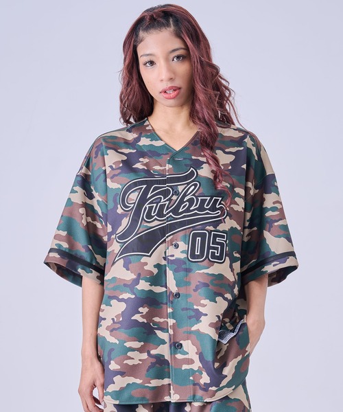 FUBU（フブ） シャツ ブランド Patch Baseball Shirts/パッチ付き