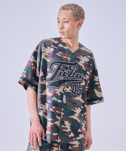 FUBU（フブ） シャツ ブランド Patch Baseball Shirts/パッチ付き