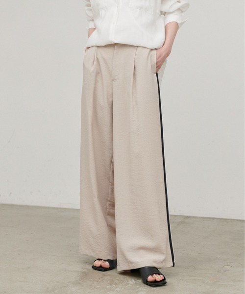 スラックス パンツ 「LARUTA」「Web限定」タンブラーオックスラインパンツ レディース