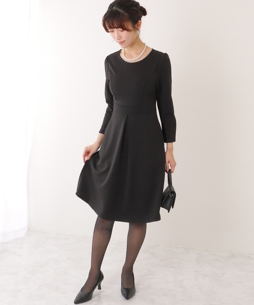 「Lace Ladies」 長袖ワンピース S ライトグレー レディース_画像5