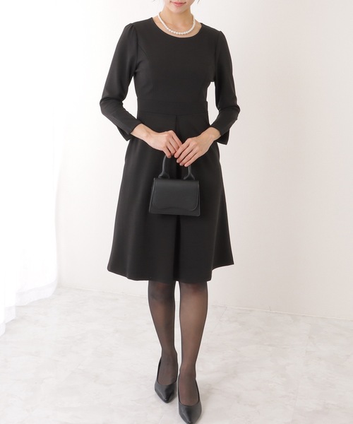 「Lace Ladies」 長袖ワンピース S ライトグレー レディース_画像6