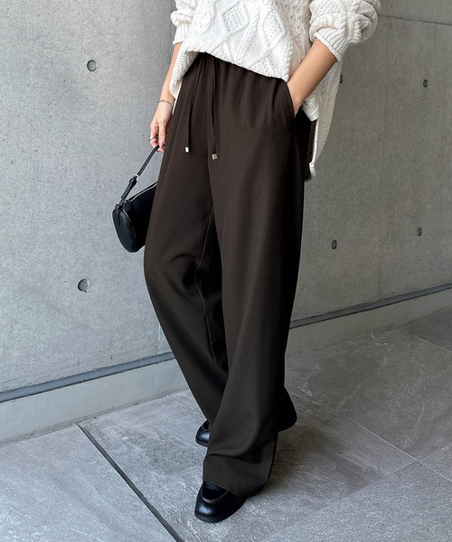 「andme」 「alma design」スラックス S ライトブラウン レディース_画像4