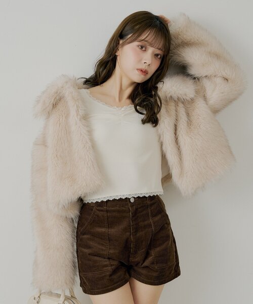 「Chico」 長袖カットソー FREE アイボリー レディース_画像2