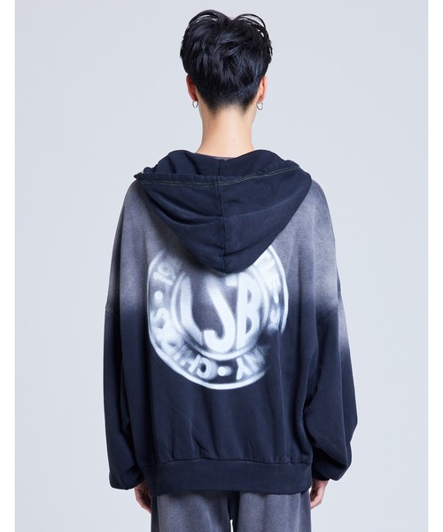 「Little sunny bite」 ジップアップパーカー MEDIUM パープル レディース_画像3