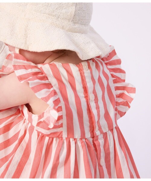 PETIT BATEAU（プチバトー） ワンピース ストライプワンピース＆ブルマ 