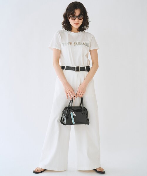 tシャツ 「WEB限定」「THE PAUSE」THE PAUSEメタリックTシャツ レディースの画像