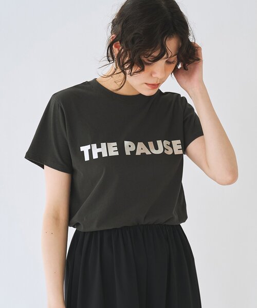 tシャツ 「WEB限定」「THE PAUSE」THE PAUSEメタリックTシャツ レディースの画像
