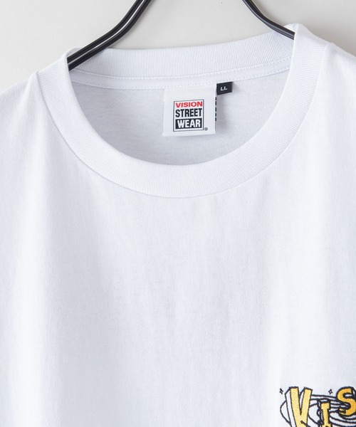 「VISION STREET WEAR」 長袖Tシャツ MEDIUM ライトグレー メンズ_画像4