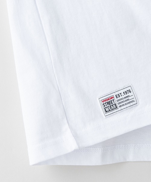 「VISION STREET WEAR」 長袖Tシャツ MEDIUM ライトグレー メンズ_画像8