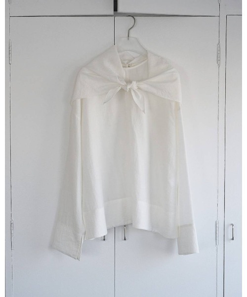 トップス anuke Scarf Layered Blouse anuke（アンヌーク） ブラウス シャツ anuke Scarf Layered Blouse