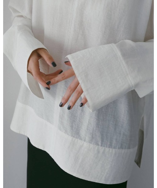 anuke（アンヌーク） ブラウス シャツ anuke Scarf Layered Blouse