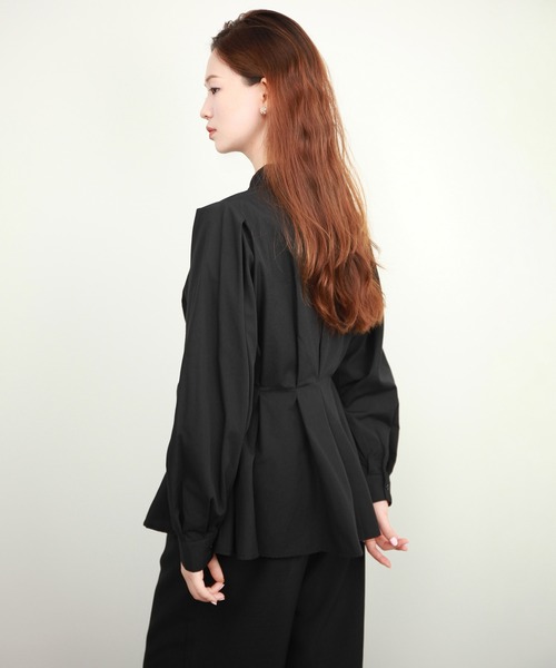 「DRESS PLUS」 長袖ブラウス M パープル レディース_画像8