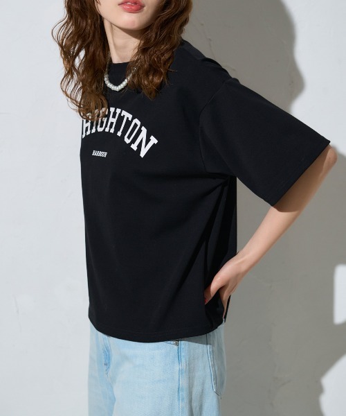 TRIANGLE PALETTE tシャツ 半袖 五分袖 アーチロゴ ワイドTシャツ