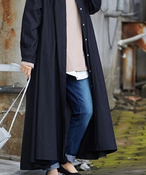 「No one knows」 長袖ワンピース M-L オリーブ レディース_画像3
