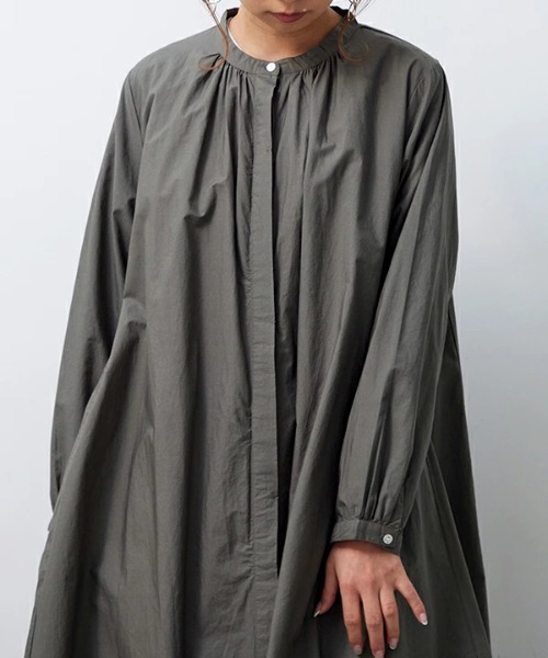 「No one knows」 長袖ワンピース M-L オリーブ レディース_画像7