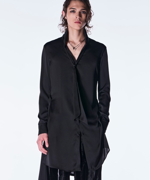 シャツ kiryuyrik/キリュウキリュウ/Stand Collar Shirt メンズの画像