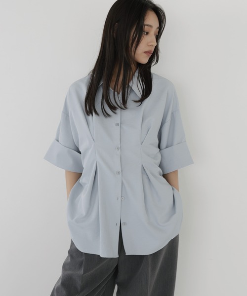 mina perhonen（ミナペルホネン） plover 半袖ニット 36 グレー