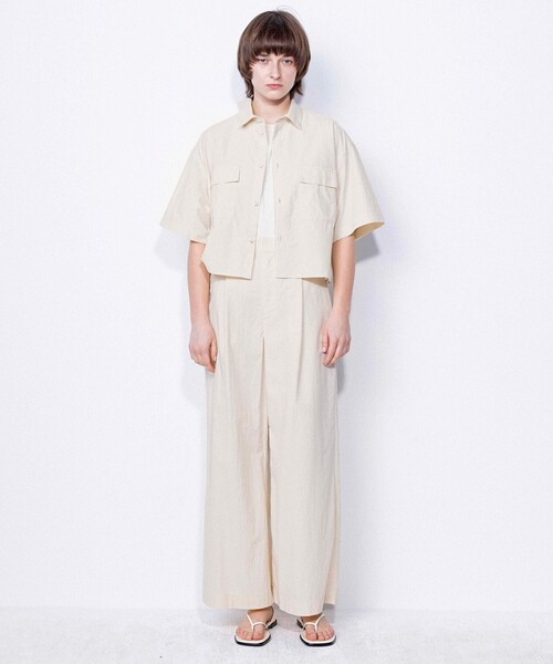 「NAVE」 半袖シャツ 1 ベージュ レディース_画像5