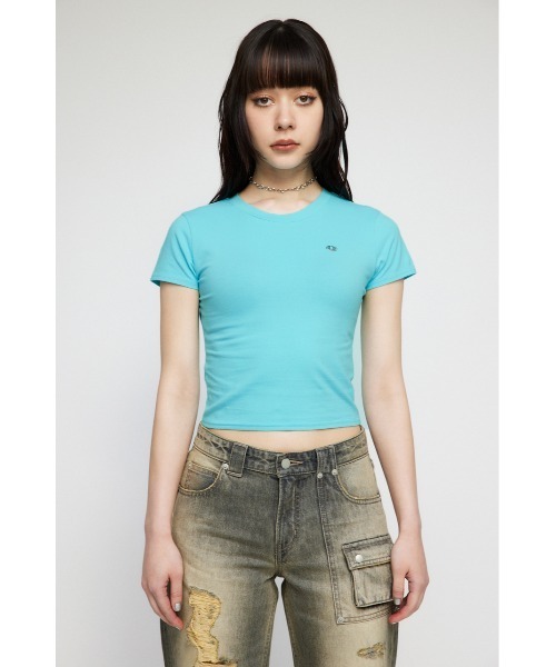「LAGUA GEM」 半袖Tシャツ FREE ホワイト レディース_画像2