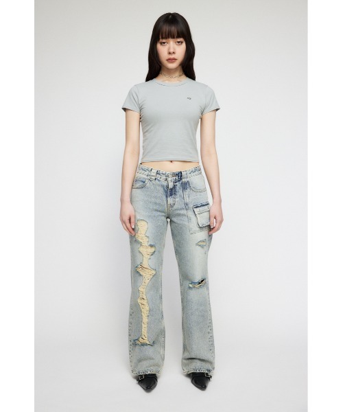 「LAGUA GEM」 半袖Tシャツ FREE ホワイト レディース_画像9