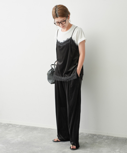 Spick＆Span（スピック アンド スパン） キャミソール ベロアレース