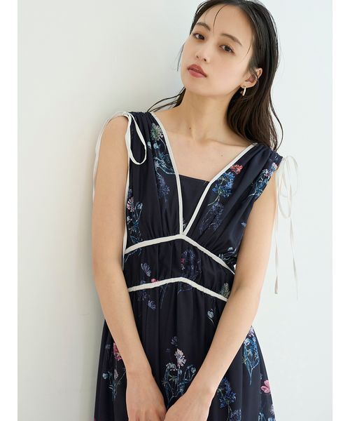 SNIDEL（スナイデル） ノースリーブワンピース 0 ネイビー レディース
