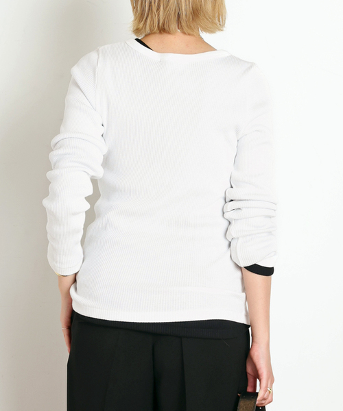 AP STUDIO tシャツ リブヘンリーTシャツ レディース : ZOZOTOWN Yahoo