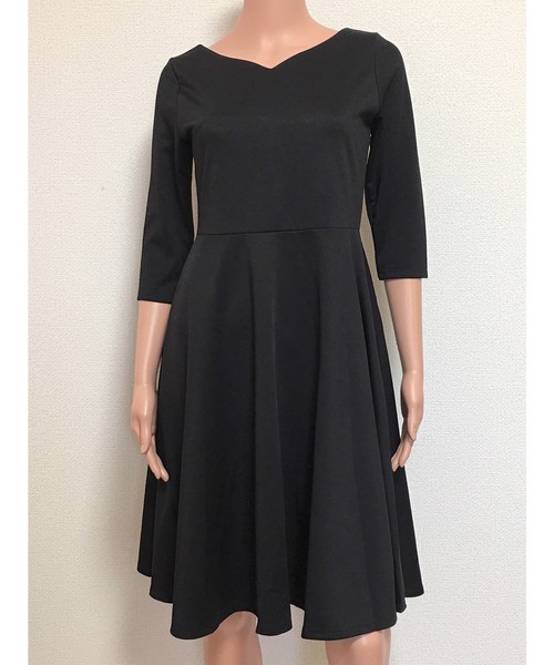 Lace Ladies（レースレディース） ドレス 七分袖シンプルAライン