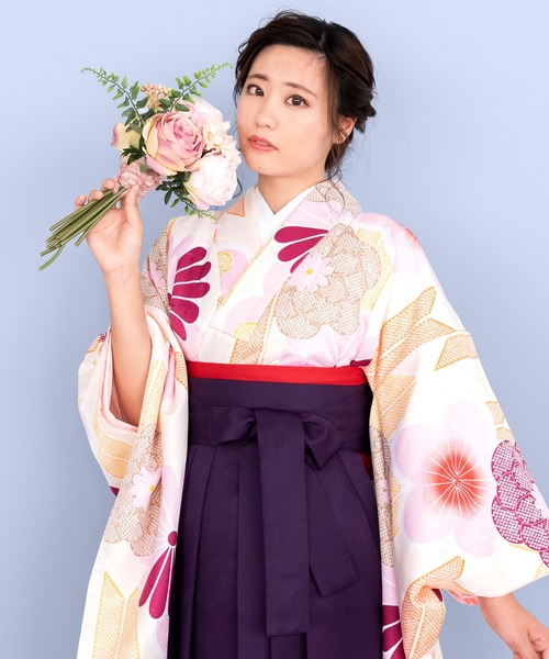 KYOETSU（京越） 着物 レディース 簡易袴 5点セット( 着物 + 袴 + 襦袢