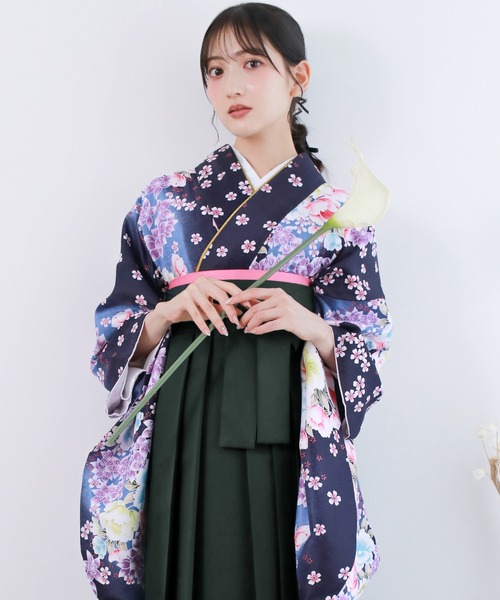 KYOETSU（京越） 着物 レディース 簡易袴 5点セット( 着物 + 袴 + 襦袢