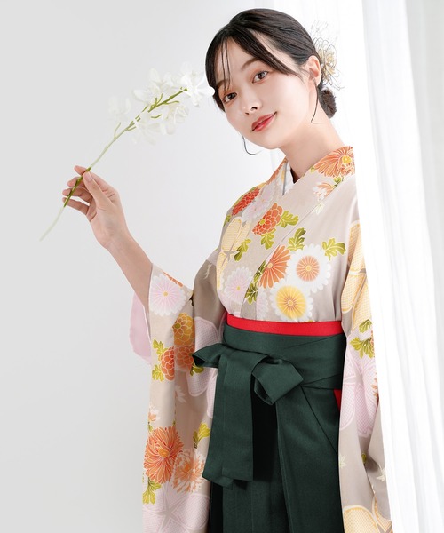 KYOETSU（京越） 着物 レディース 簡易袴 5点セット( 着物 + 袴 + 襦袢
