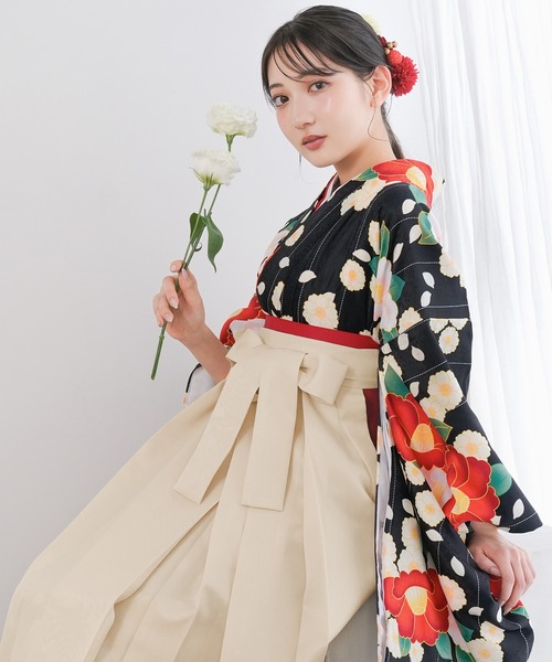 KYOETSU（京越） 着物 レディース 簡易袴 5点セット( 着物 + 袴 + 襦袢