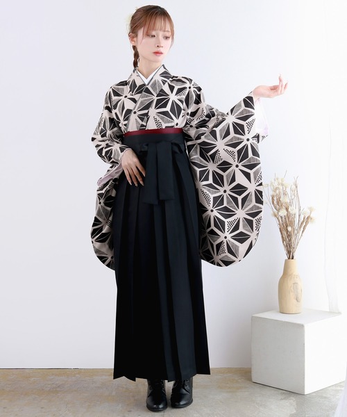 KYOETSU（京越） 着物 レディース 簡易袴 5点セット( 着物 + 袴 + 襦袢