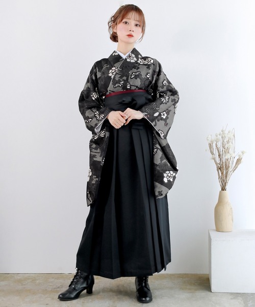 KYOETSU（京越） 着物 レディース 簡易袴 5点セット( 着物 + 袴 + 襦袢