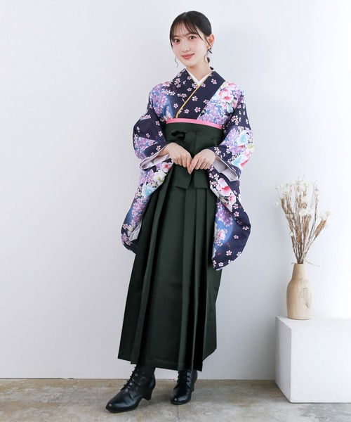 KYOETSU（京越） 着物 レディース 簡易袴 5点セット( 着物 + 袴 + 襦袢