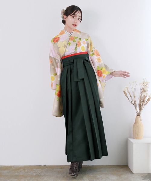 KYOETSU（京越） 着物 レディース 簡易袴 5点セット( 着物 + 袴 + 襦袢