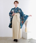 着物 レディース 簡易袴 5点セット( 着物 ...の詳細画像3